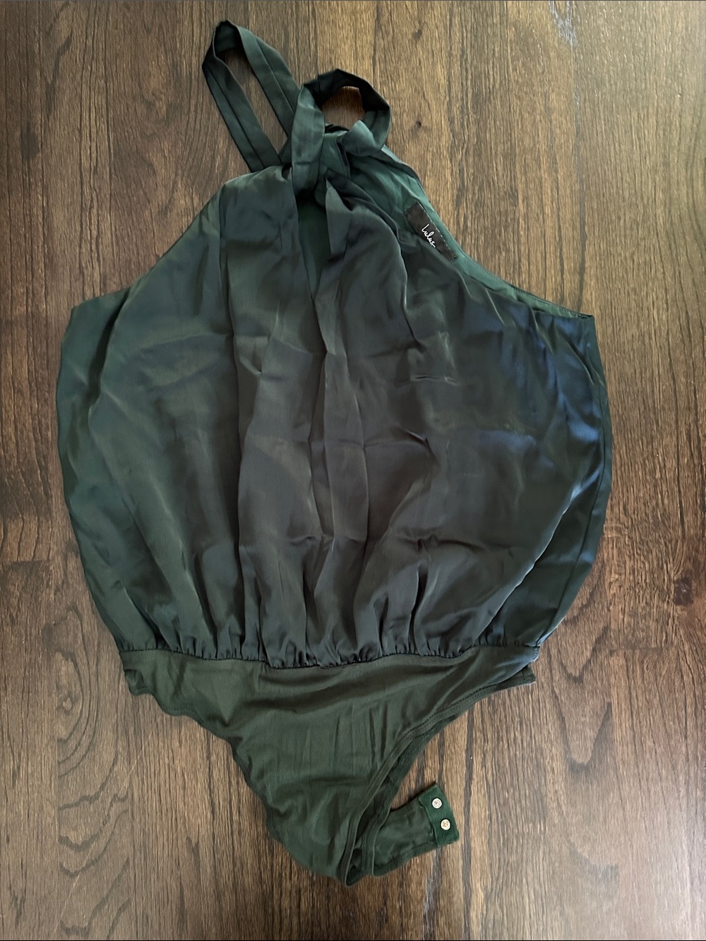 Green Halter Neck Bodysuit
